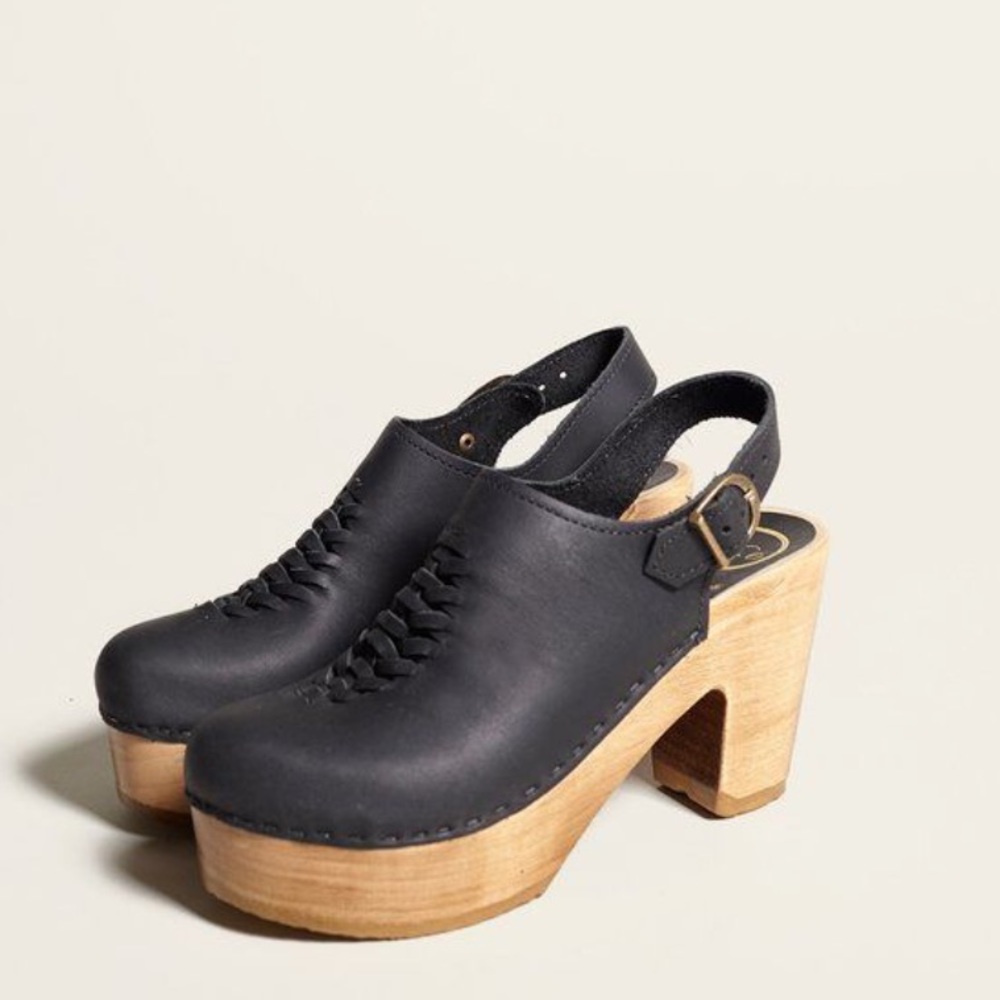 No.6 Aimara Woven Clog Slingback on High Heel